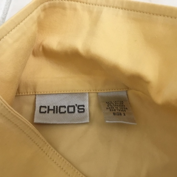Chico's Pale Yellow Zip-Up Jacket - Picture 2 of 6